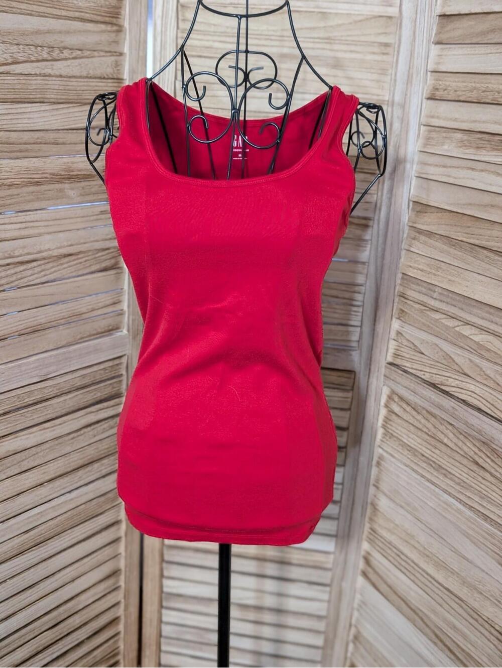 Gap Women's Stretchy Tank Top Red Medium